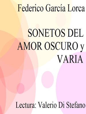 cover image of Sonetos del Amor oscuro--Varia